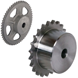 Kettenräder KRS, Stahl / Grauguss, mit Nabe, 12 B-1, Produktphoto