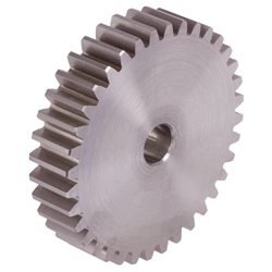 Stirnzahnräder aus Stahl, Modul 1  Zahnbreite 10 mm, ohne Nabe, Produktphoto