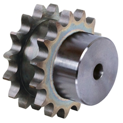 Doppel-Kettenräder ZRENG mit Nabe für zwei Einfach-Rollenketten 06 B-1, Produktphoto
